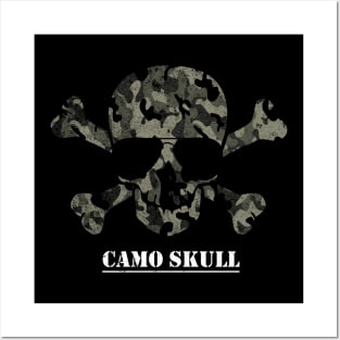 Camo Skull Posters and Art